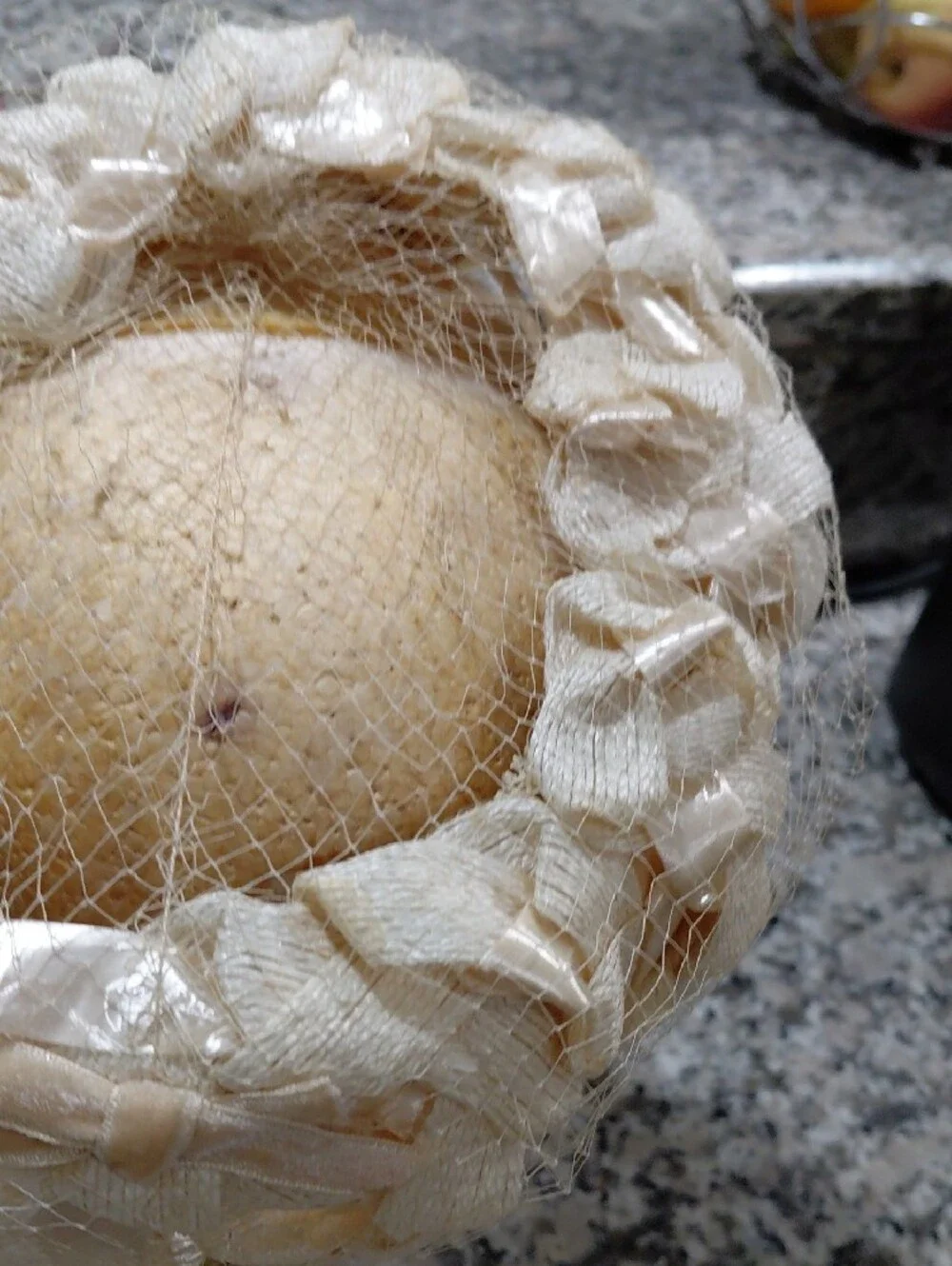 Vintage Ivory Floral Netting Pillbox Hat - Women Accessories Beige